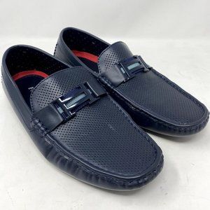 Faranzi Navy Blue Driving Shoes, Mens 9